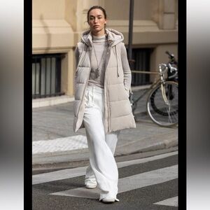 Zara padded hooded vest